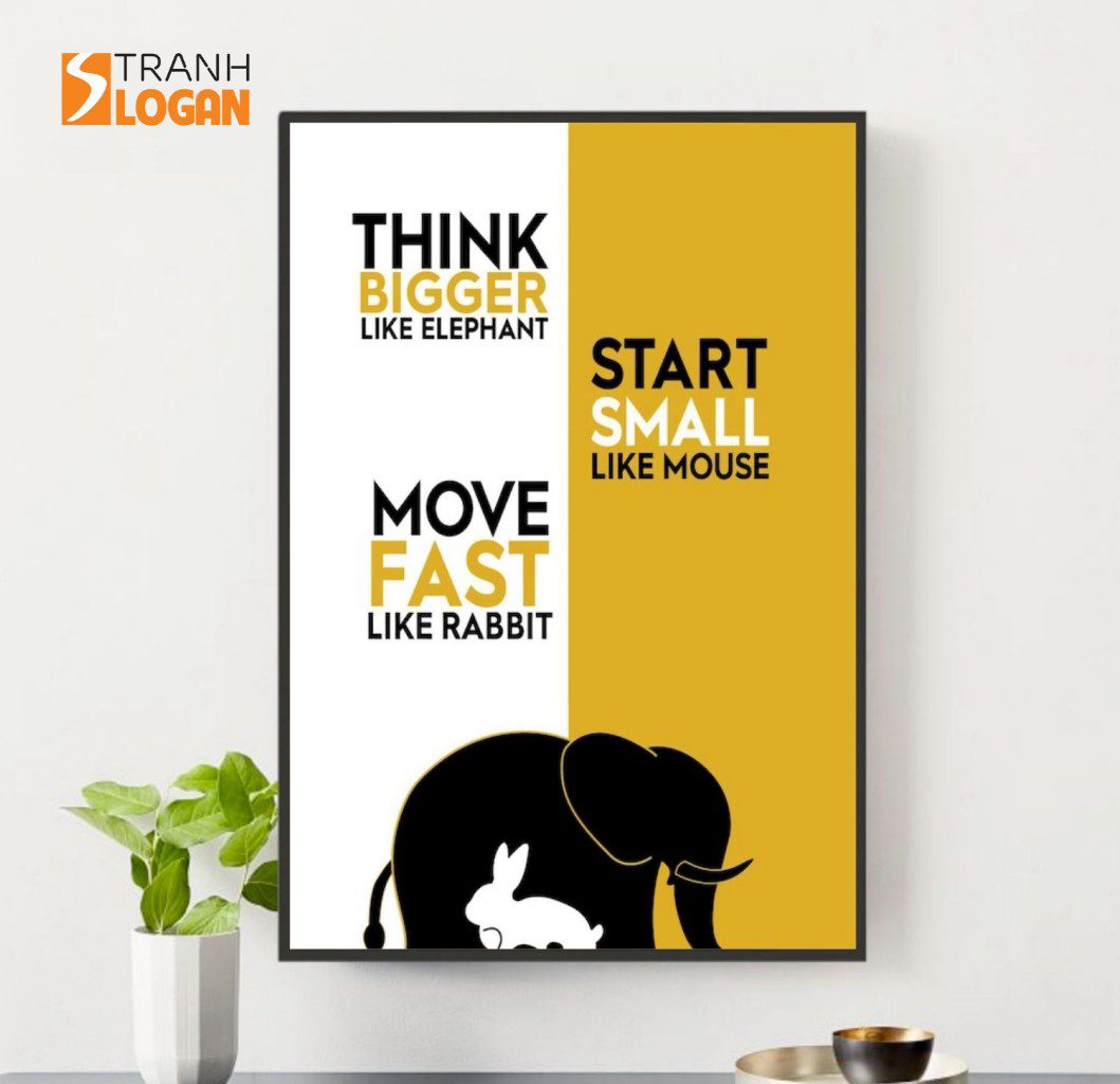 Tranh Động Lực - Think Start Move